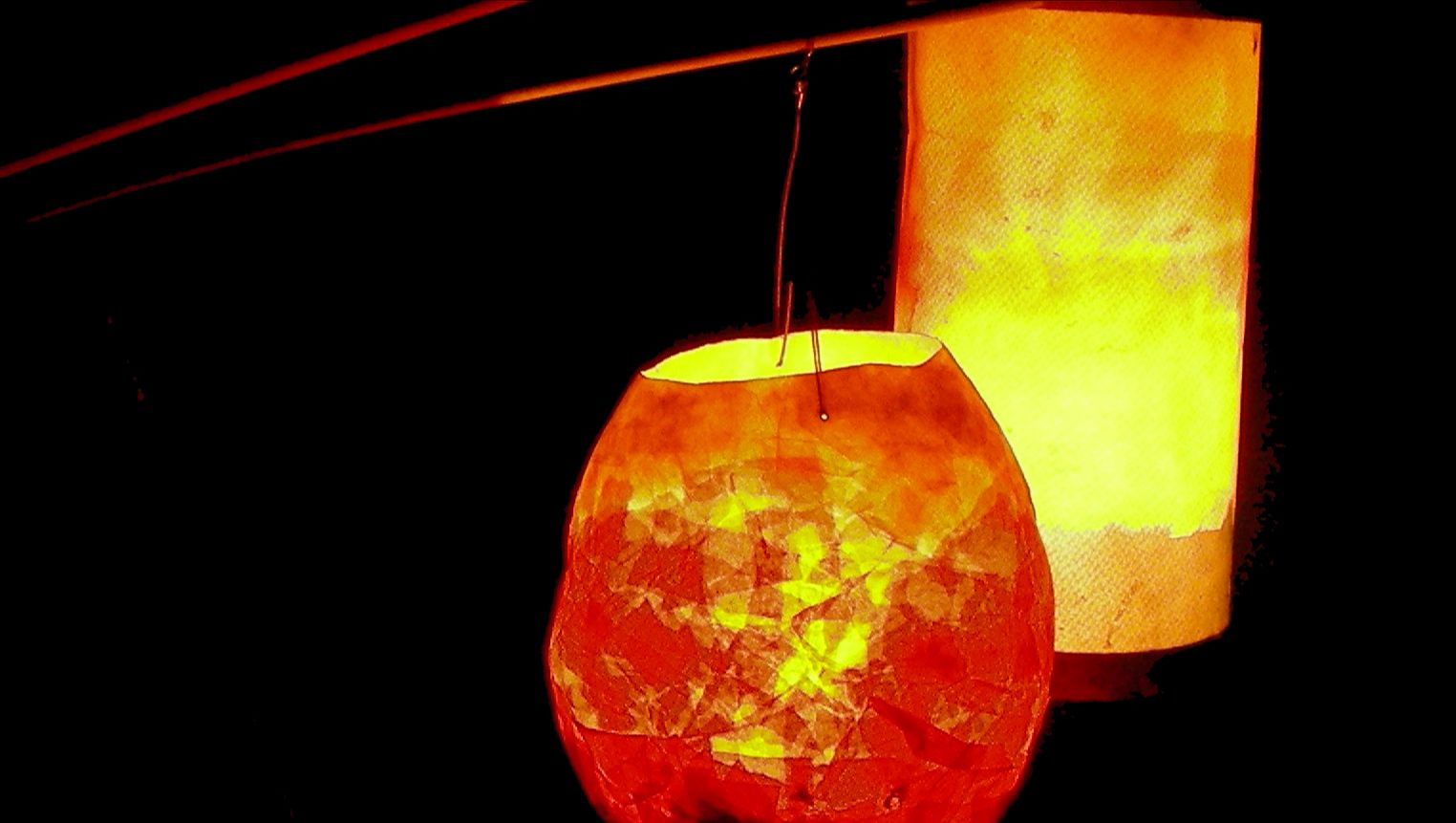 Selbstgebastelte Laternen